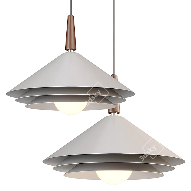 Modern Pendant Light Model, Lampatron 3D model image 1