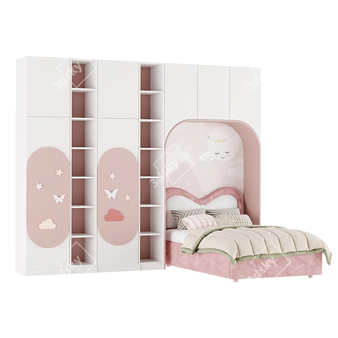 Kids Furniture Set, Adjustable Models 3D model image 2