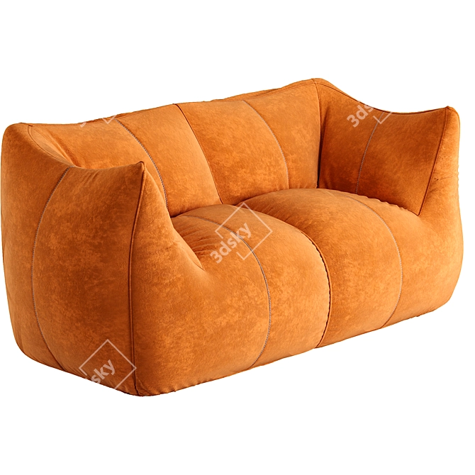 Le Bambole Suede Sofa 2015 3D model image 2