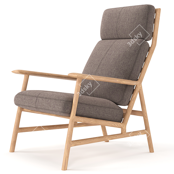 Zen Den Lounge Chair 3D model image 4