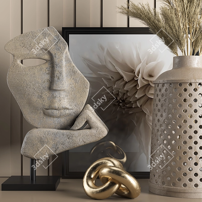 Vintage Decor Set 2015 3D model image 2