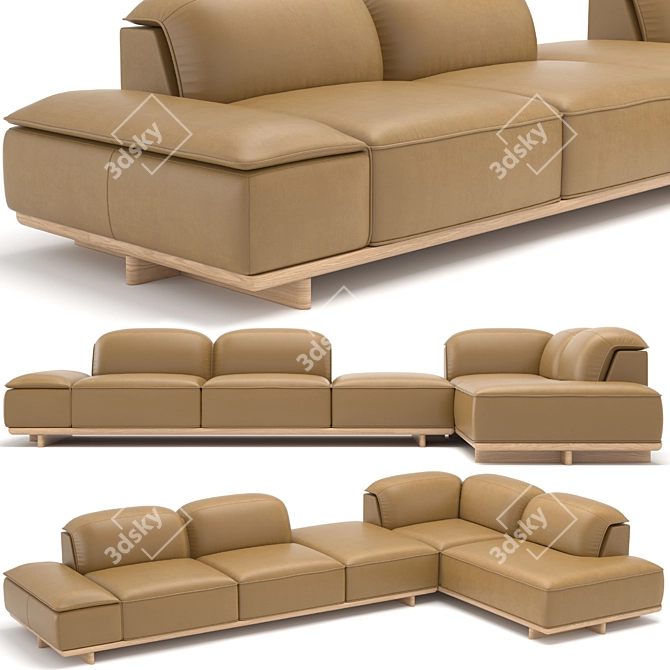 Natuzzi Italia ADAM Sofa 3D model image 1