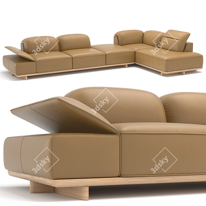 Natuzzi Italia ADAM Sofa 3D model image 4