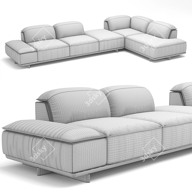 Natuzzi Italia ADAM Sofa 3D model image 5