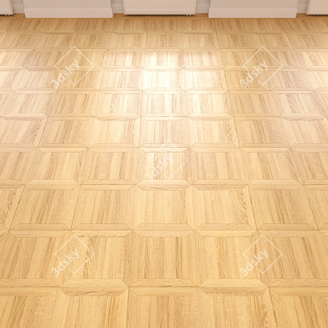 High-Quality 3D Wooden Floor 3D model image 2