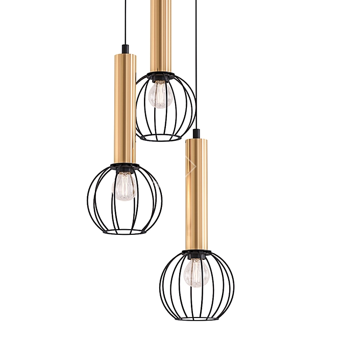 Modern Pendant Light Fixture 3D model image 1