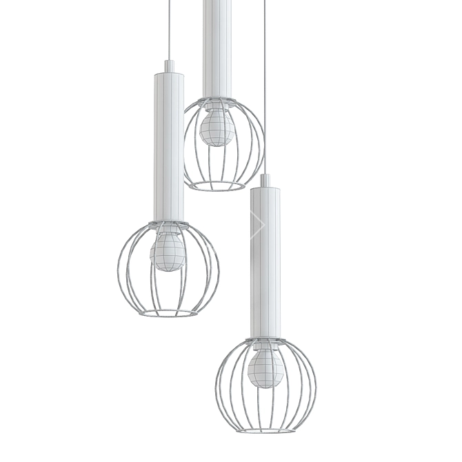 Modern Pendant Light Fixture 3D model image 2