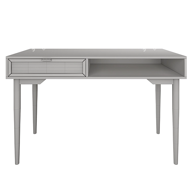 Scandinavian Style Writing Desk 3D model image 8