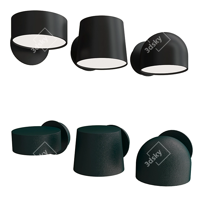 Modern LED Outdoor Wall Lamp 3D model image 1