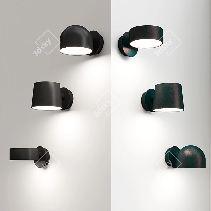 Modern LED Outdoor Wall Lamp 3D model image 2