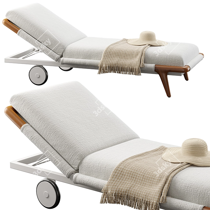 Gaudi Outdoor Daybed and Armchair 3D model image 1