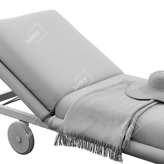 Gaudi Outdoor Daybed and Armchair 3D model image 3