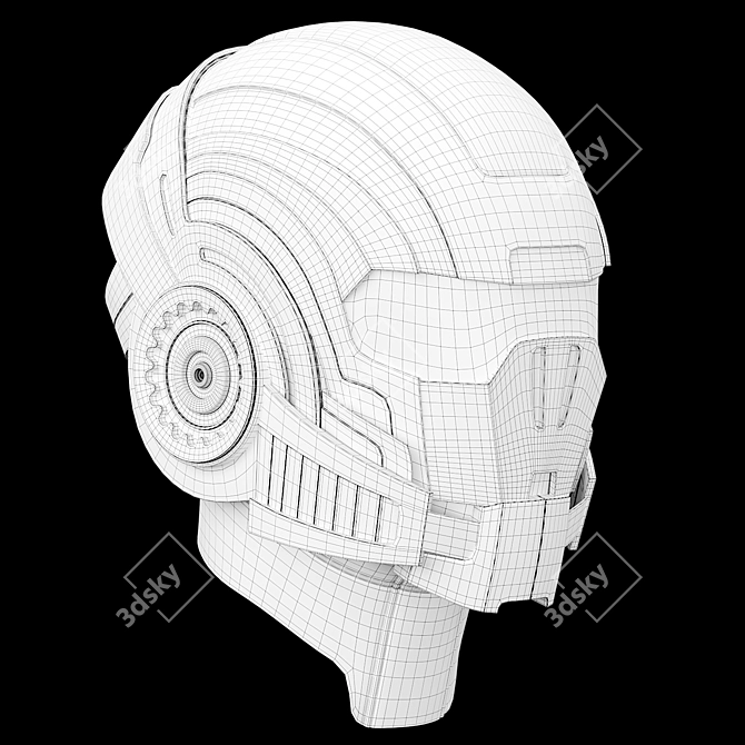 N7 Helmet Unboxed from Russia 3D model image 6