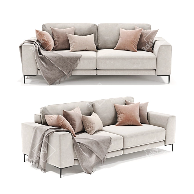 Modern Norton Sofa Bed 3D model image 1