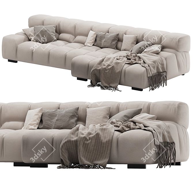 Modern Tufty Time B&B Sofa 3D model image 5