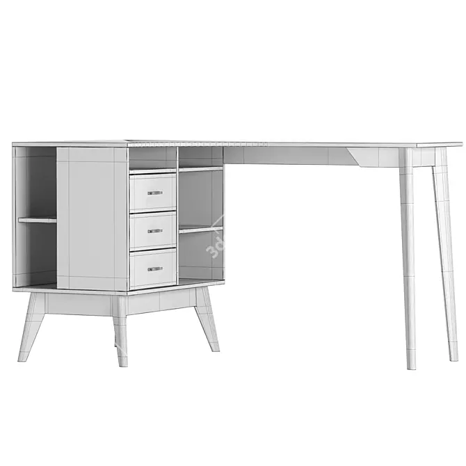 Nordik-3 Writing Desk by Divan.ru 3D model image 2