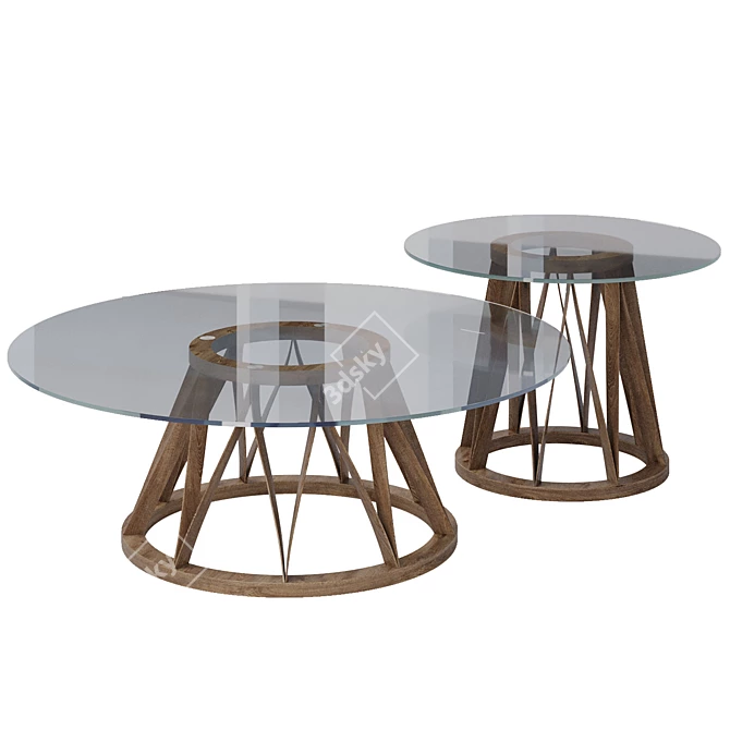 MINIFORMS Acco Cube Coffee Tables 3D model image 5