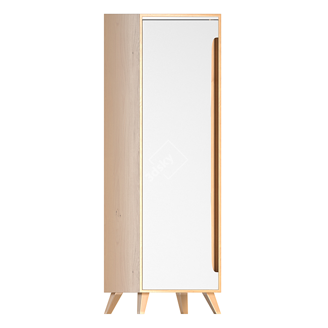 Nova 9 Bookshelf (White) 3D model image 5