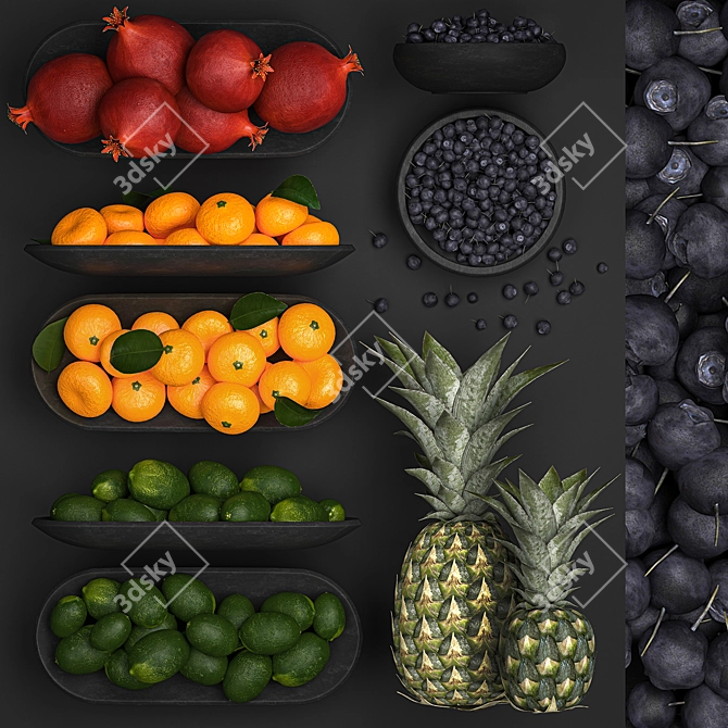 Fruit and Berry Decor Collection 3D model image 1