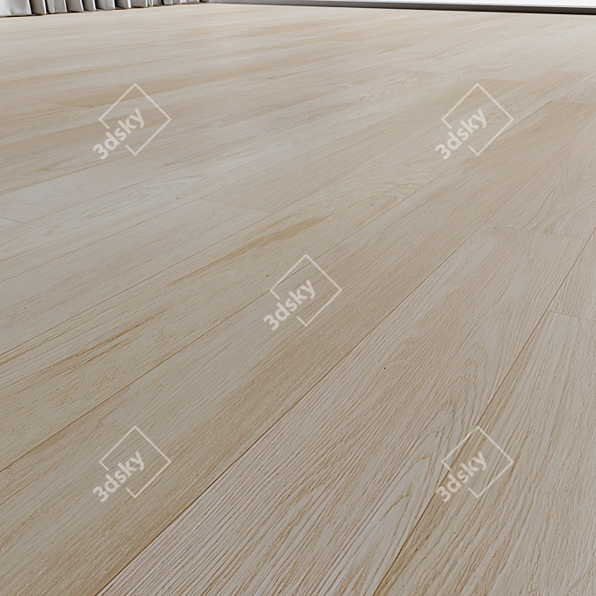 Vanilla Wood Flooring Texture 3D model image 2