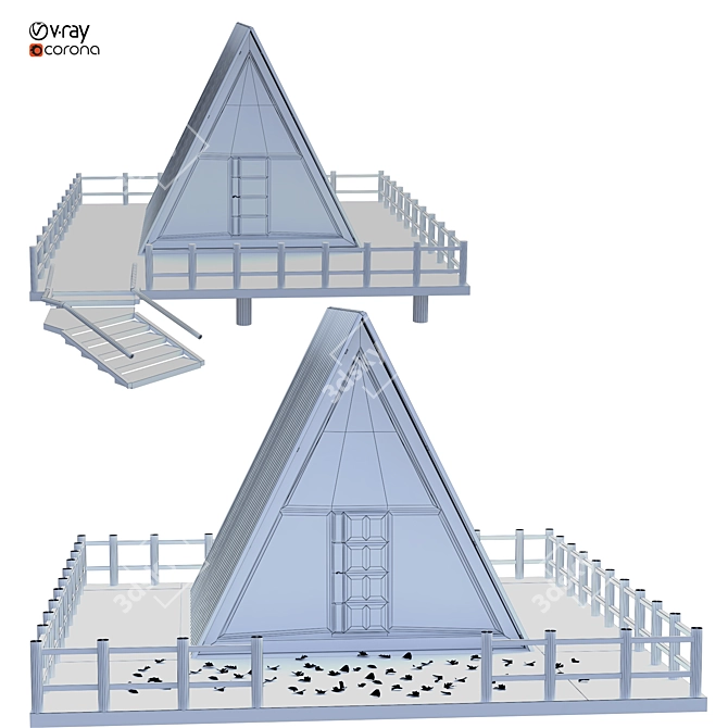 Modern Villa 2015 Model Kit 3D model image 5