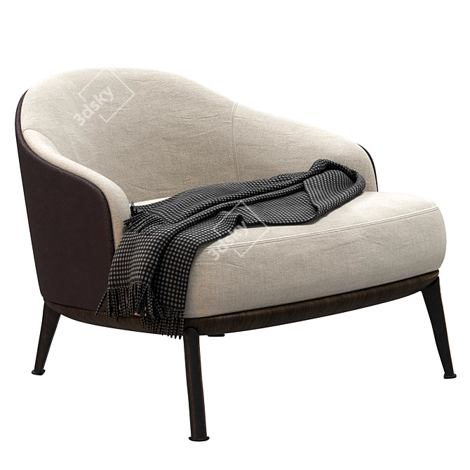 Luxury Minotti Leslie Armchair Home 3D model image 1