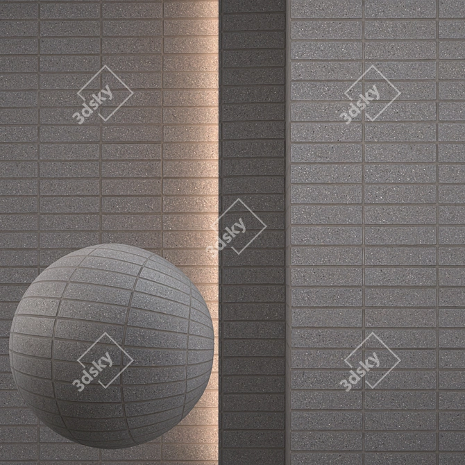 Seamless Pavement Texture Pack 3D model image 1