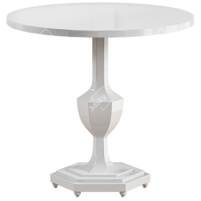 Sleek Modern Uttermost Kabarda Table 3D model image 1