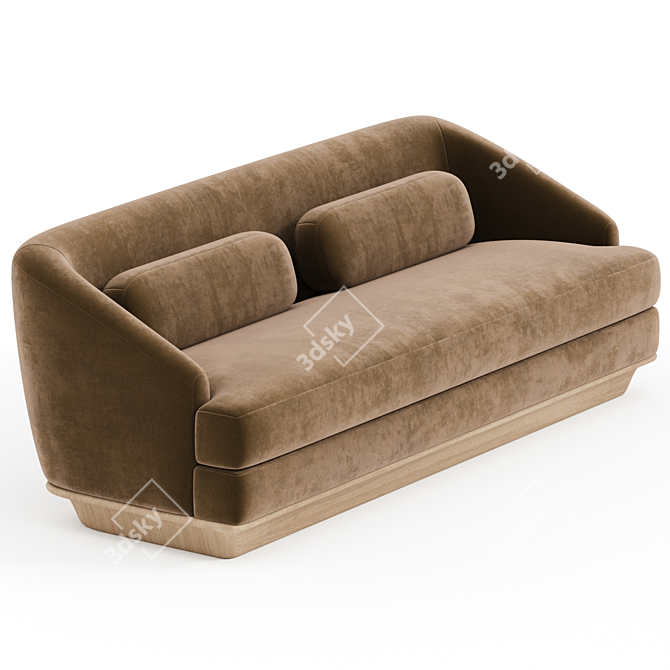 Stylish and Comfortable Nico Sofa. 3D model image 2