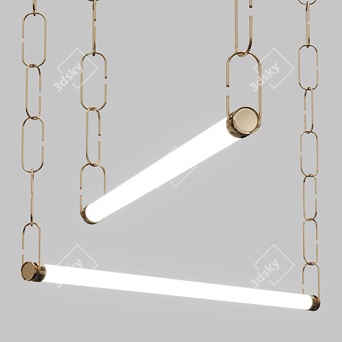 Dimmable Metal Pendant Lamp 3D model image 6