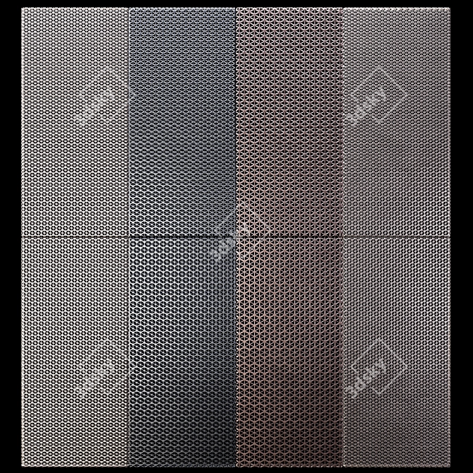 Perforated Metal Panels for Décor 3D model image 2