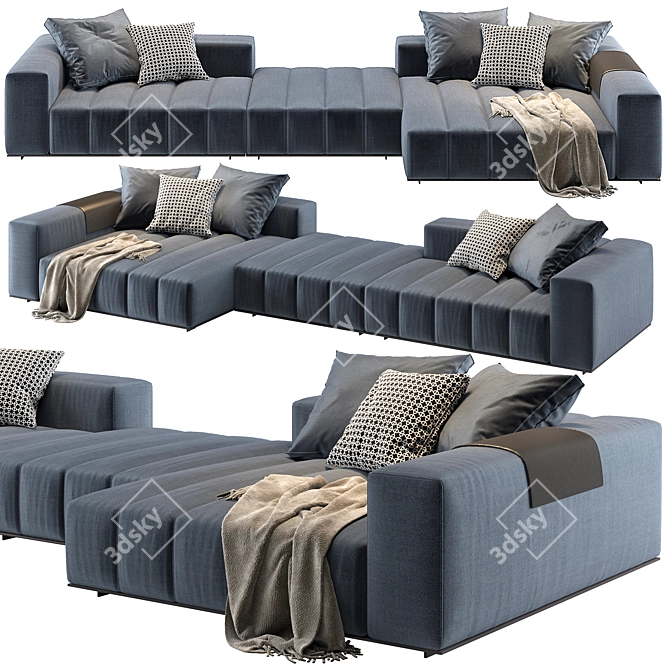 Elegant Goodman Sofa UVW Map 3D model image 1