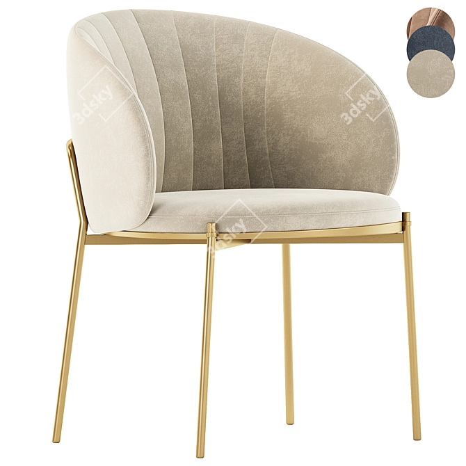 Elegant Prado Chair Collection in 3D 3D model image 1