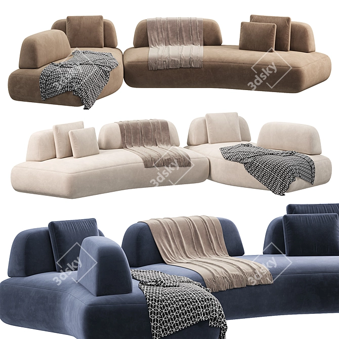 Art Nova CURVE Sofa 2015 3D model image 1