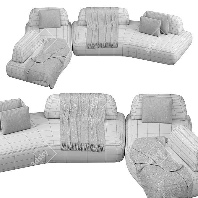 Art Nova CURVE Sofa 2015 3D model image 4