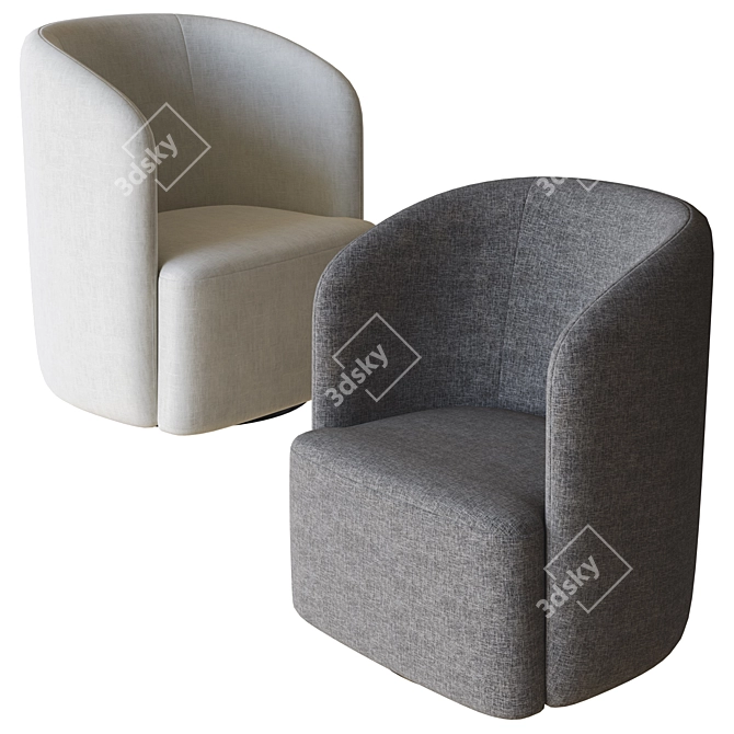 Sleek Blair Chair 3D Model 3D model image 2