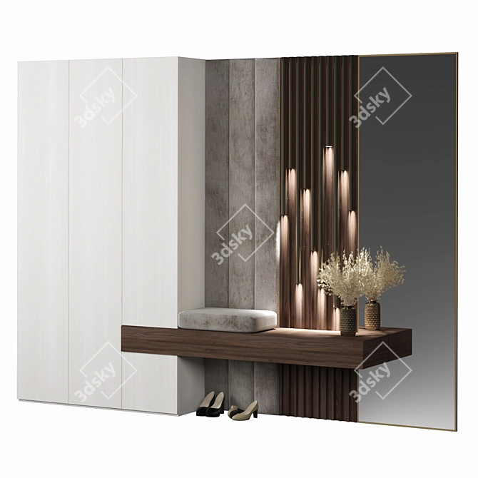 High-Quality Modern Hallway Set 3D model image 3