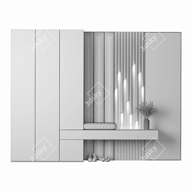 High-Quality Modern Hallway Set 3D model image 4