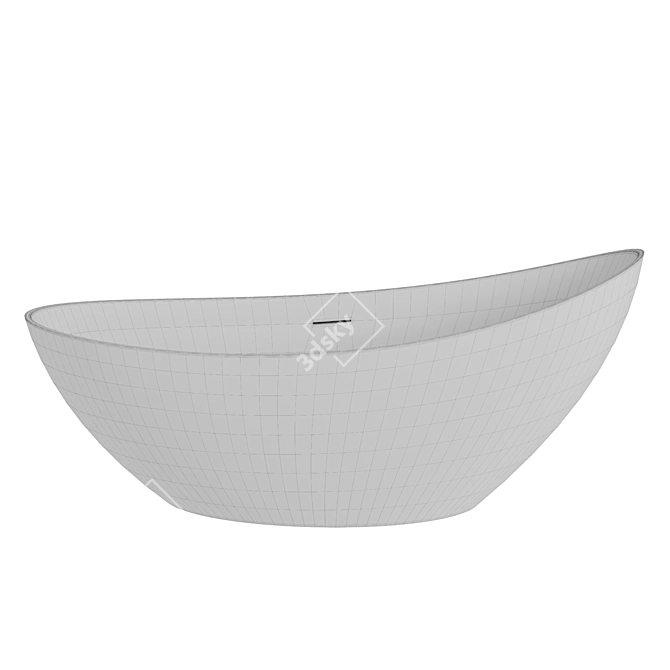  Abber AB9233G Acrylic Bathtub 3D model image 2