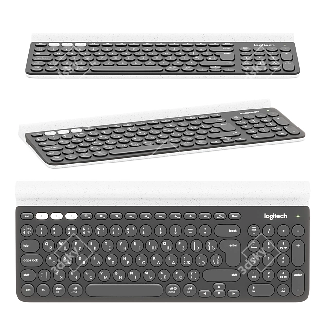 Logitech K780 Wireless Keyboard 3D model image 1