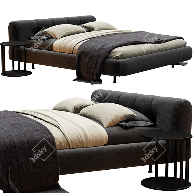 Elegant DE PADOVA EREI Bed 3D model image 3