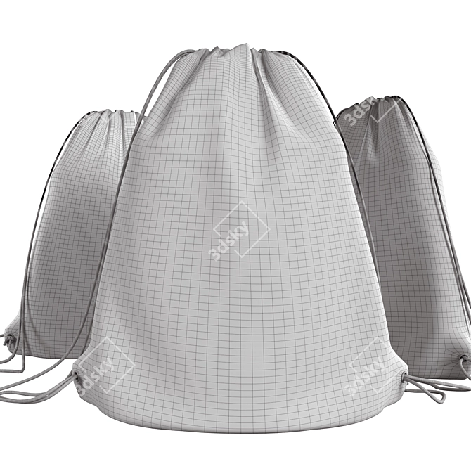 Printable Shoe Bag with Unfolding 3D model image 3