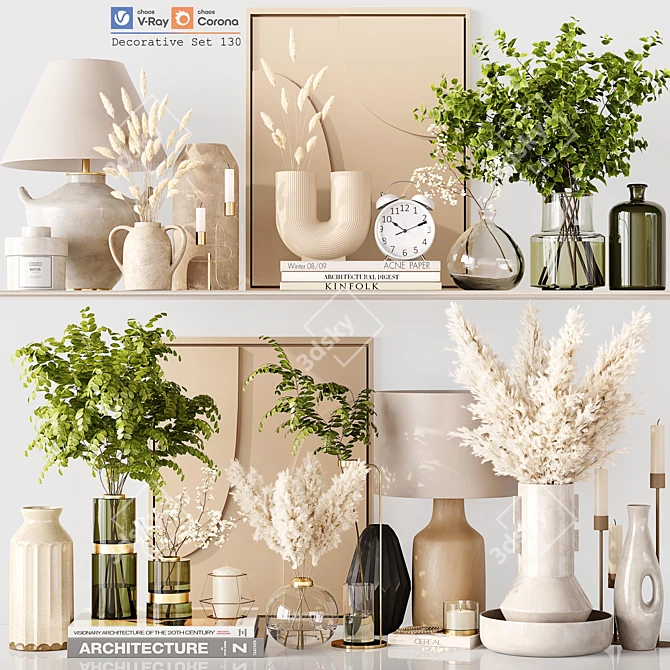 Elegant Decor Set for Rendering 3D model image 1