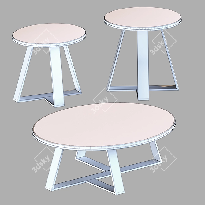 Versatile Modern Coffee Tables 3D model image 2