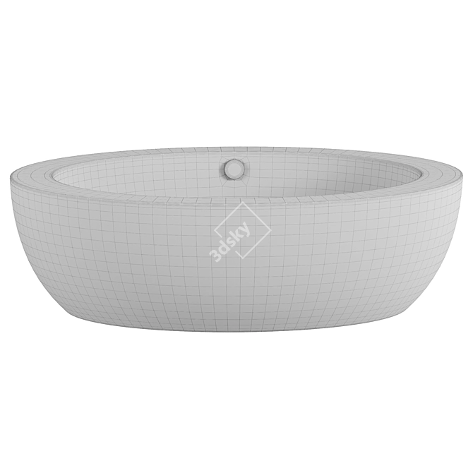 Abber AB9206 185x91 Acrylic Bathtub 3D model image 2