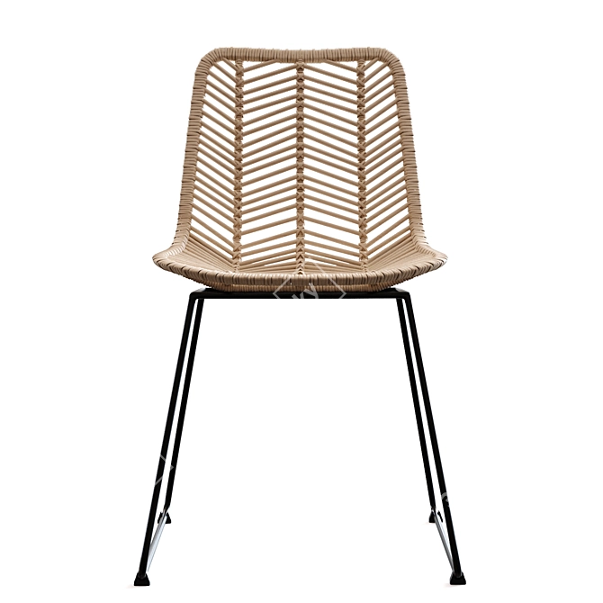 Modern Alana Dining Chair 3D 3D model image 4