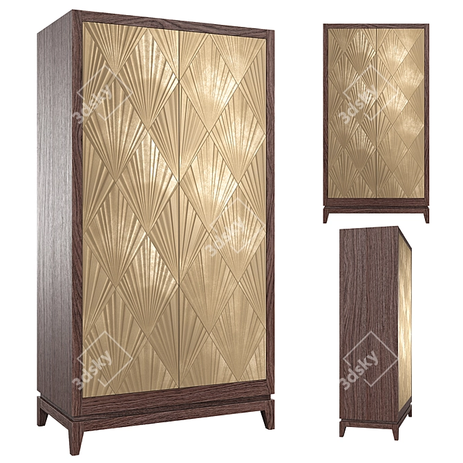 John Richard Toledo Bedroom Armoire 3D model image 1