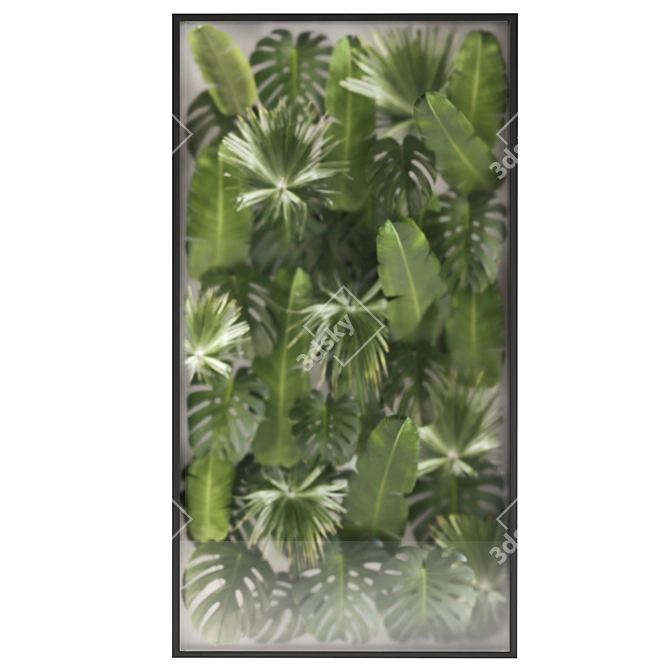 Tropical Foliage Wall Decor 3D model image 5