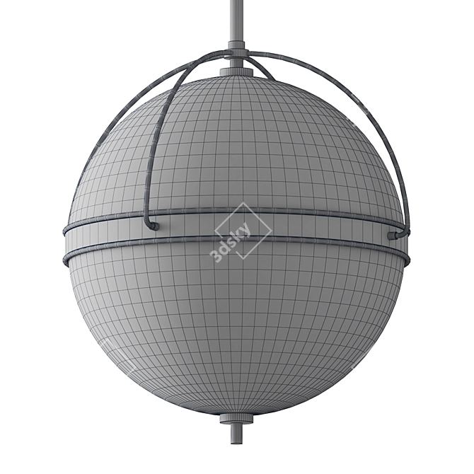 Glamour Chic Pendant Light 3D model image 2