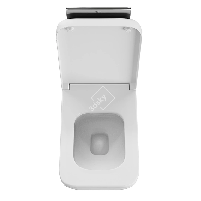 Title: Roca Gap Wall-Hung Toilet 3D model image 3